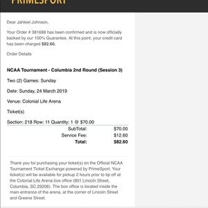 NCAA Tourny Thrilling Games Mar 24 In Colombia SC